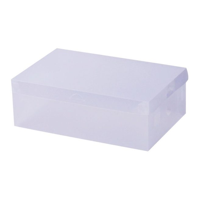 Clear Shoe Box Foldable Transparent Shoe Storage Stackable Case – 20