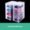 Clear Shoe Box Foldable Transparent Shoe Storage Stackable Case – 20