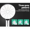 WELS 9” Rain Shower Head Set Round Handheld High Pressure Wall – Black, 9” Round Shower Head