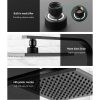 WElS 8” Rain Shower Head Set Square High Pressure Wall Arm DIY – Black, 8” Round Shower Head + Shower Mixer