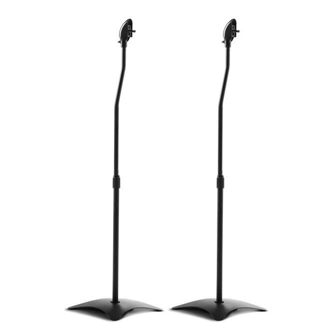 Set of 2 112CM Surround Sound Speaker Stand – Black