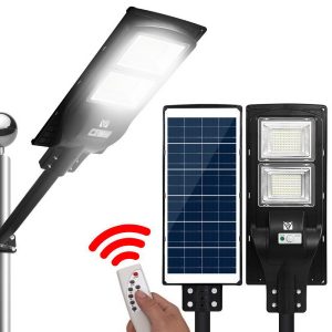 LED Solar Street Flood Light Motion Sensor Remote Outdoor Garden Lamp Lights