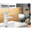 Basin Mixer Tap Faucet Bathroom Vanity Counter Top WELS Standard Brass – Silver