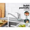 Kitchen Mixer Tap Mixer Long Spout Sink Faucet Basin Laundry Chrome