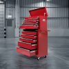 14 Drawers Toolbox Chest Cabinet Mechanic Trolley Garage Tool Storage Box – Red