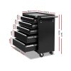 5 Drawer Mechanic Tool Box Cabinet Storage Trolley – Black