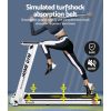 Electric Treadmill Home Gym Exercise Running Machine Fitness Equipment Compact Fully Foldable 420mm Belt – White