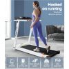 Treadmill Electric Fully Foldable Home Gym Exercise Fitness – White