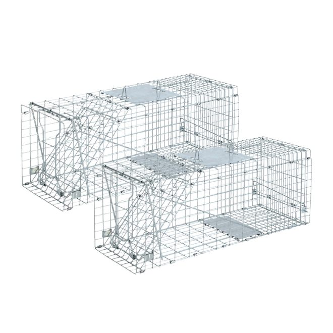 Humane Animal Trap Cage  – Silver