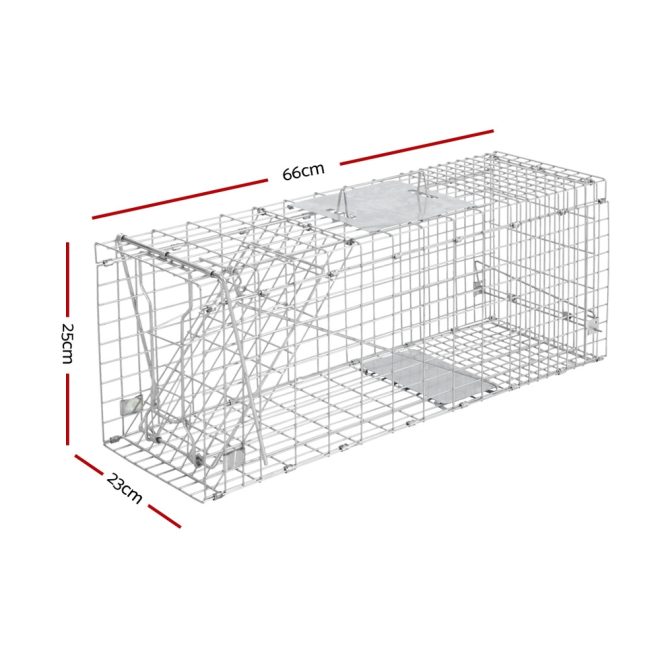 Humane Animal Trap Cage  – Silver