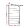 Devanti Electric Heated Towel Rail Rack 14 Bars Wall Mounted Clothes Dry Warmer