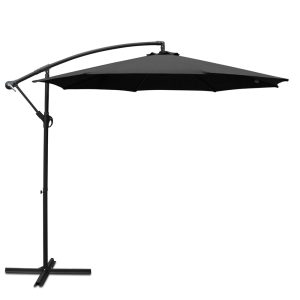 3M Cantilevered Outdoor Umbrella – Black