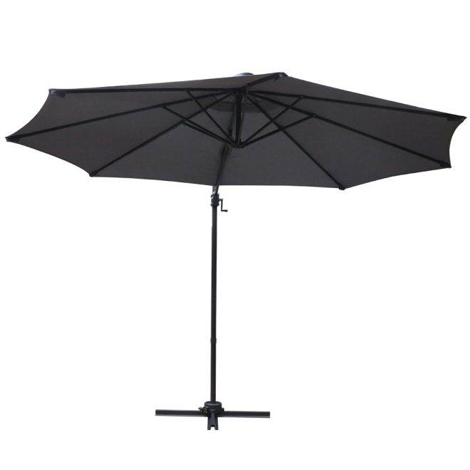 Roma Outdoor Umbrella – Charcoal