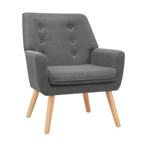 Fabric Dining Armchair – Grey