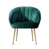 Armchair Lounge Chair Accent Armchairs Chairs Velvet Sofa Couch – Green