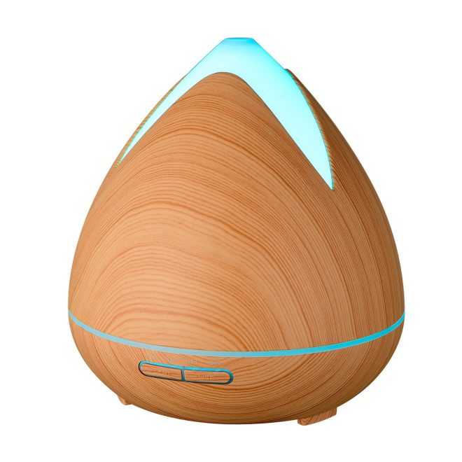 Essential Oils Ultrasonic Aromatherapy Diffuser Air Humidifier Purify 400ML – Light Wood