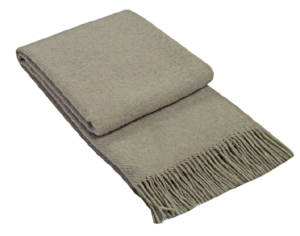 Brighton Throw – 100% NZ Wool – Beige