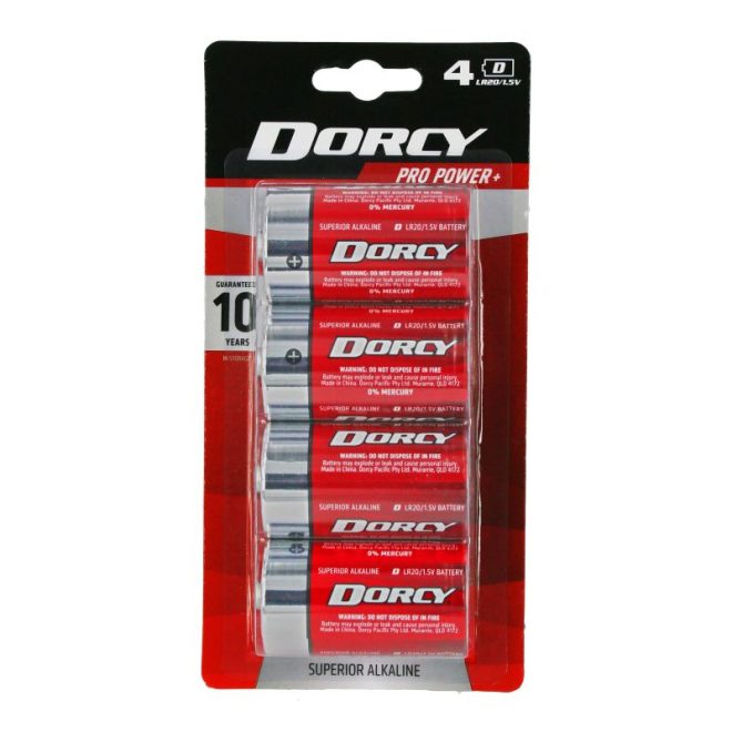 DORCY 4D Alkaline Batteries