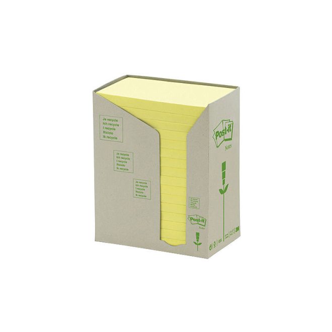 POST-IT 655-RTY Rec Yw 76X127 Pack of 16