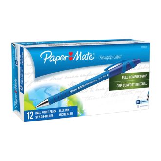 PAPER MATE Flexi Grip Retractable Ball Pen 1.0mm Box of 12