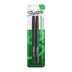 SHARPIE Pen Fine Pack 2 Box of 6 – Black