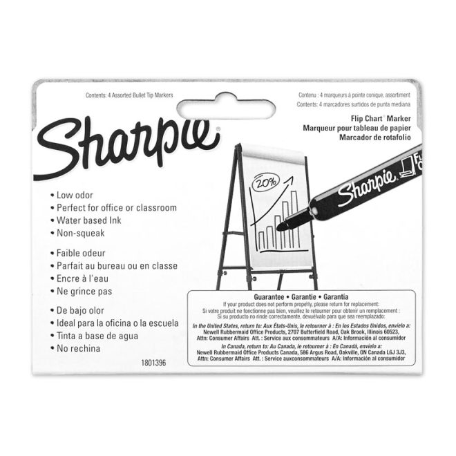 SHARPIE Flip Chart Markers Assorted Box – 4