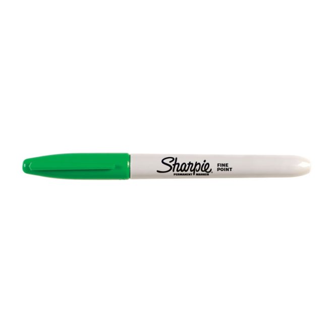 SHARPIE Permanent Marker Fine Point UPC Box of 12 – Green