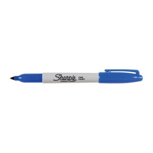 SHARPIE Permanent Marker Fine Point UPC Box of 12 – Blue