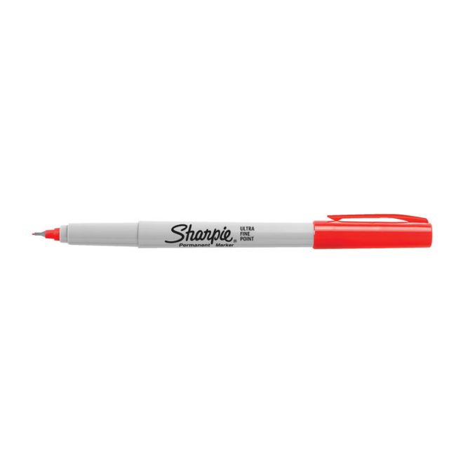 SHARPIE Ultra Fine Point Permanent Marker Box of 12 – Red