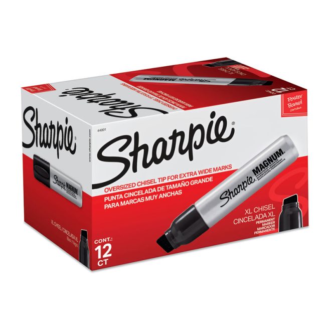 SHARPIE Magnum Permanent Marker Box of 12 – Black