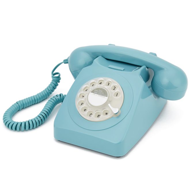 GPO RETRO GPO 746 ROTARY TELEPHONE – Blue