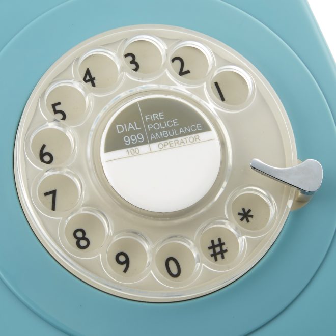 GPO RETRO GPO 746 ROTARY TELEPHONE – Blue