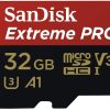 SANDISK SanDisk Extreme Pro microSDHC SQXCG V30 U3 C10 A1 UHS-1 R 90MB/s W 4×6 SD Adaptor Android Smartphone Action Camera Drones – 32GB