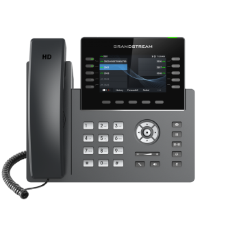 GRANDSTREAM GRP2615 10 Line IP Phone, 16 SIP Accounts, 480×272 Colour Screen, HD Audio, Powerable Via POE