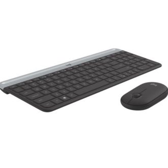 LOGITECH MK470 Slim Wireless Keyboard Mouse Combo Nano Receiver 1 Yr.