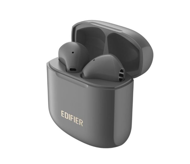 EDIFIER TWS200 PLUS TWS Stereo Wireless Earbuds – Qualcomm aptX, Dual Microphone,13mm LCP Diaphragm, Frequency Equalization,6+18Hr Earphone Grey