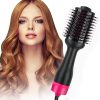 Hot Air One-Step Hair Dryer Negative Ion Anti-Frizz Blowout for Drying,Straightening, Curling and Volumizer (AU Plug)