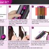 Portable Wireless Automatic Hair Curler for Travel with LED Temperature Display, Timer and USB Rechargeable – Pink