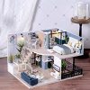 Dollhouse Miniature with Furniture Kit Plus Dust Proof and Music Movement – Cozy time  (Valentine’s Day Gift Idea)