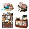 Dollhouse Miniature with Furniture Kit Plus Dust Proof and Music Movement – Rosa Garden Tea