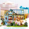 Dollhouse Miniature with Furniture Kit Plus Dust Proof and Music Movement – Rosa Garden Tea