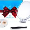 20X Magnifying Hand Mirror Two Sided Use for Makeup Application, Tweezing, and Blackhead/Blemish Removal – 15 cm