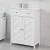 Freestanding Storage Cabinet with Doors/Drawer 60x87x35 cm