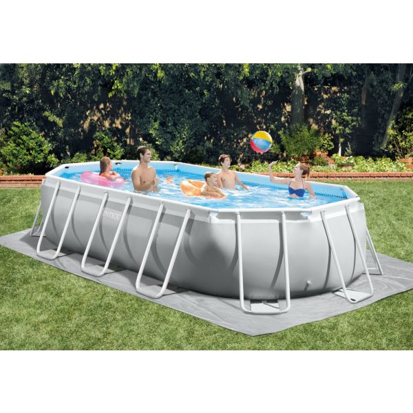 INTEX PRISM FRAME RECTANGULAR POOL SET – Oval