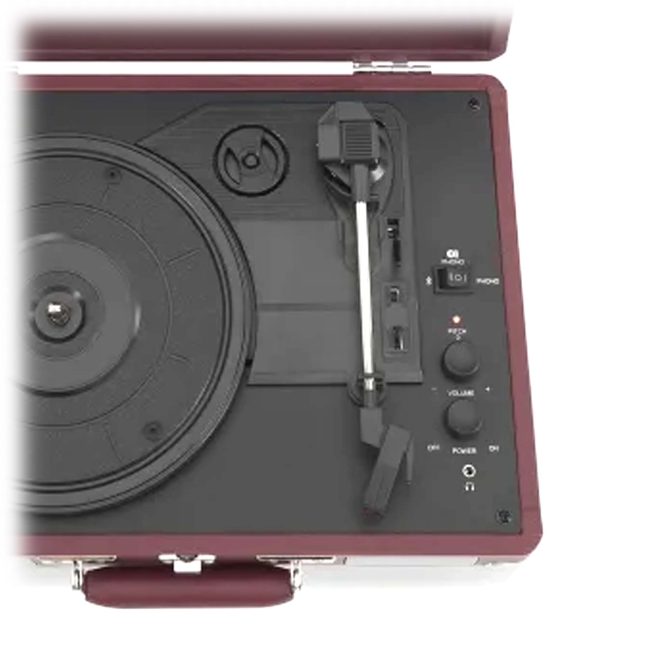 Crosley Cruiser Plus Bluetooth Turntable 3 Speed – Burgundy