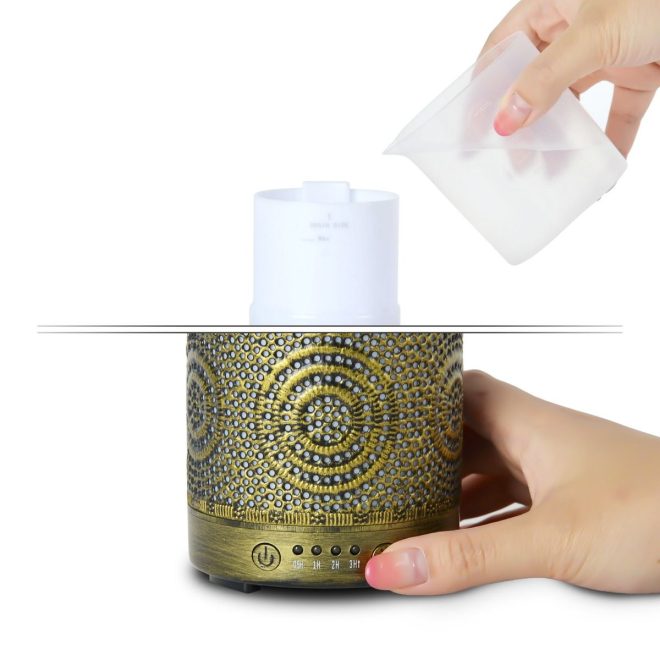 activiva 100ml Metal Essential Oil and Aroma Diffuser – Gold