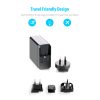 mbeat Gorilla Power 3-Port USB-C Power Delivery (PD) World Travel Charger (USB-C x 1, USB-A x 2) with Interchangeable Plugs