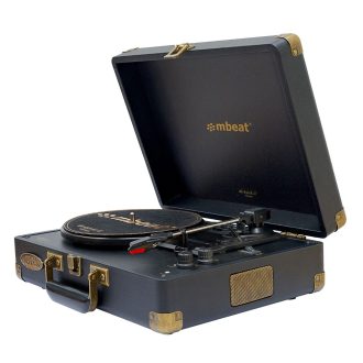 mbeat Woodstock II Retro Bluetooth (TX/RX) Turntable