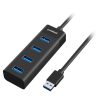 mbeat 4-Port USB 3.0 Hub – Black