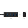 mbeat 4-Port USB 3.0 Hub – Black